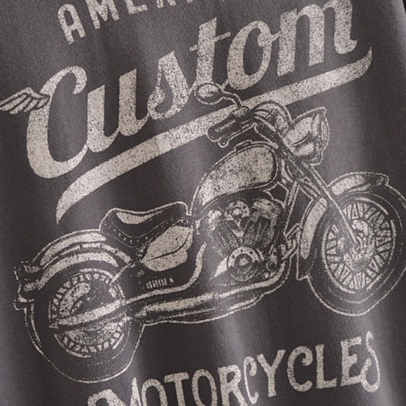 16 American Motorcycles Los Angeles Cropped cotton Graphic Tee Top - Picture 7 of 9
